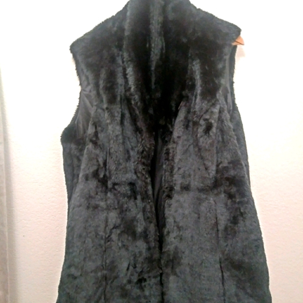 Plus Size Faux Fur Vest